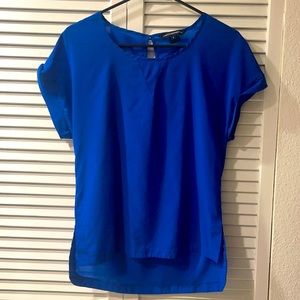 French Connection blue blouse